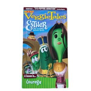 VeggieTales Esther The Girl Who Became Queen VHS 2000 Big Idea Christian Kids